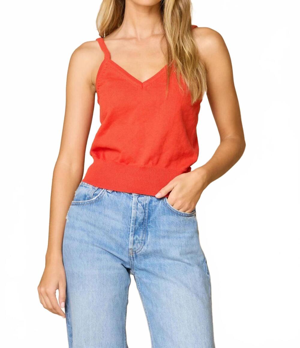 NEW STITCHES & STRIPES racine tank top in picante